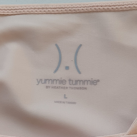 Yummie by Heather Thompson 3 in 1 Bustless Nude Blush Sz L Slip Shapewear - Picture 8 of 16